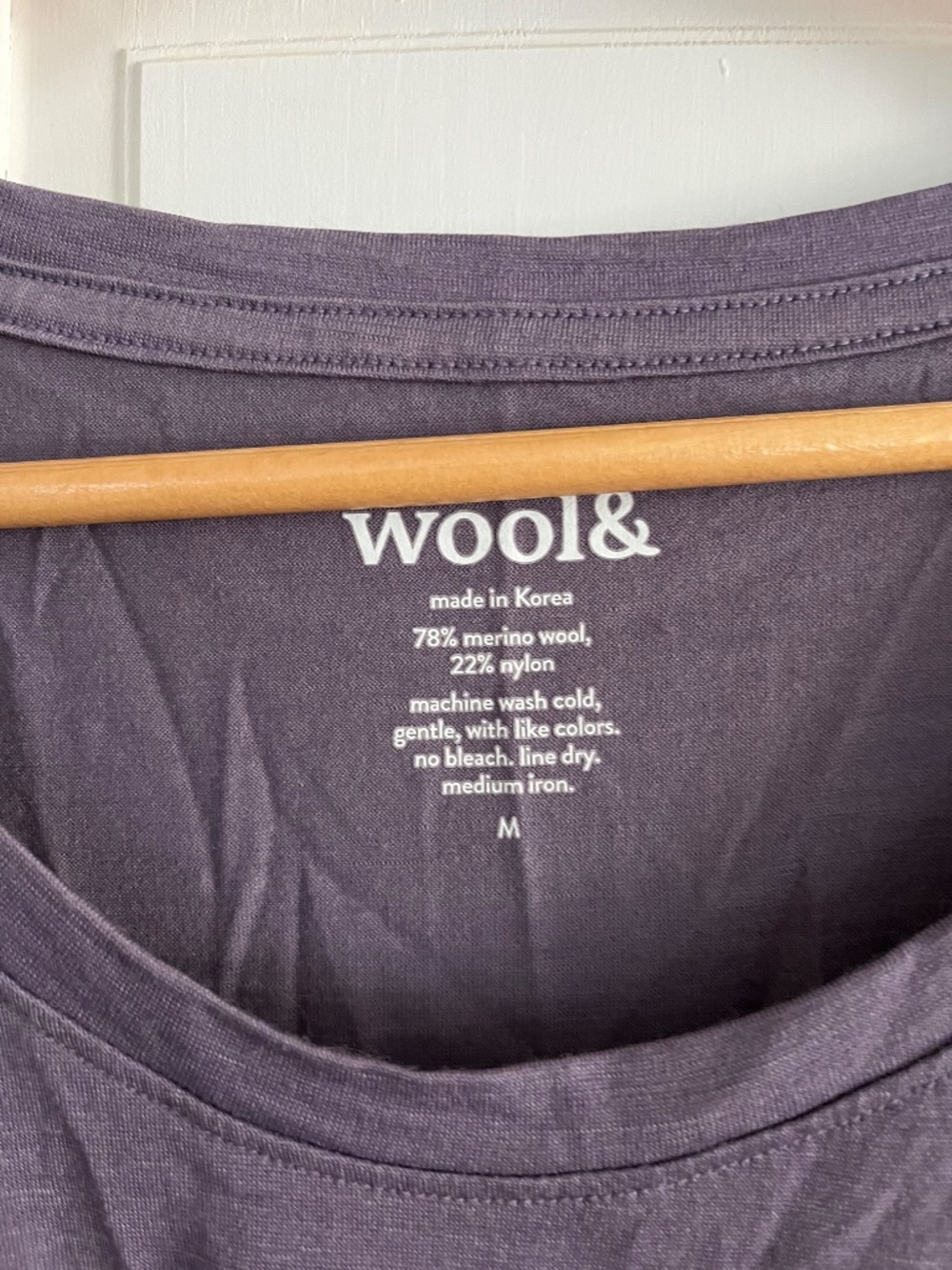 Wool& Stella Tee Purple Size M - Picture 2 of 3